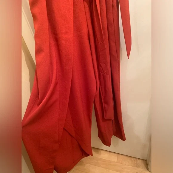 I.N.C. Sleeveless Jumpsuit with belt and pleated front. - Picture 2 of 6